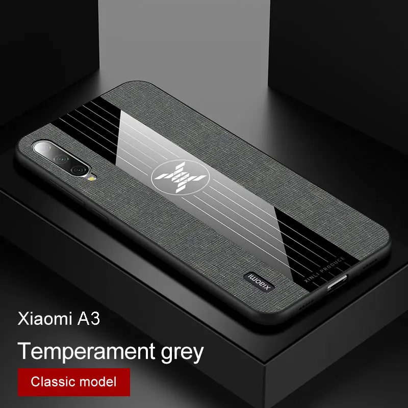 Grey No Ring Чехол для Xiaomi mi A3, Роскошная мягкая силиконовая рамка и магнитное кольцо-держатель, задняя крышка для Xio mi A2 A3, чехол для телефона s capa - Цвет: Grey No Ring