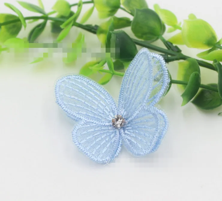 Двухслойный стерео ремень с алмазной кружевной вышивкой бабочки Детская повязка