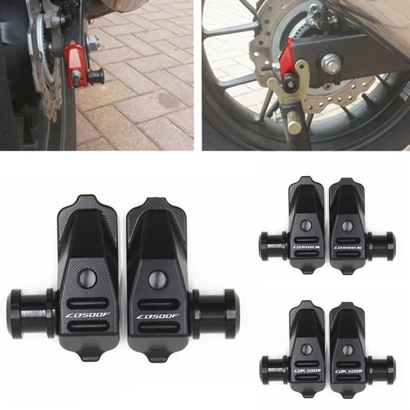 

Motorcycle CNC Modified Black Flat Fork Plug Adjuster Swingarm Slider Spools For HONDA CB500X CB500F CBR500R 2013-2018 CB 500X/F