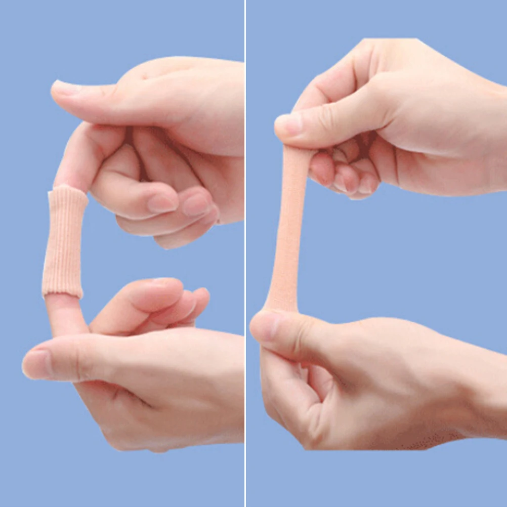 

1Pcs Fabric Cover Ribbed Knit Gel Finger Toe Foot care tools Separator Cap Protector Cover Sleeves Tube New HOT Sale