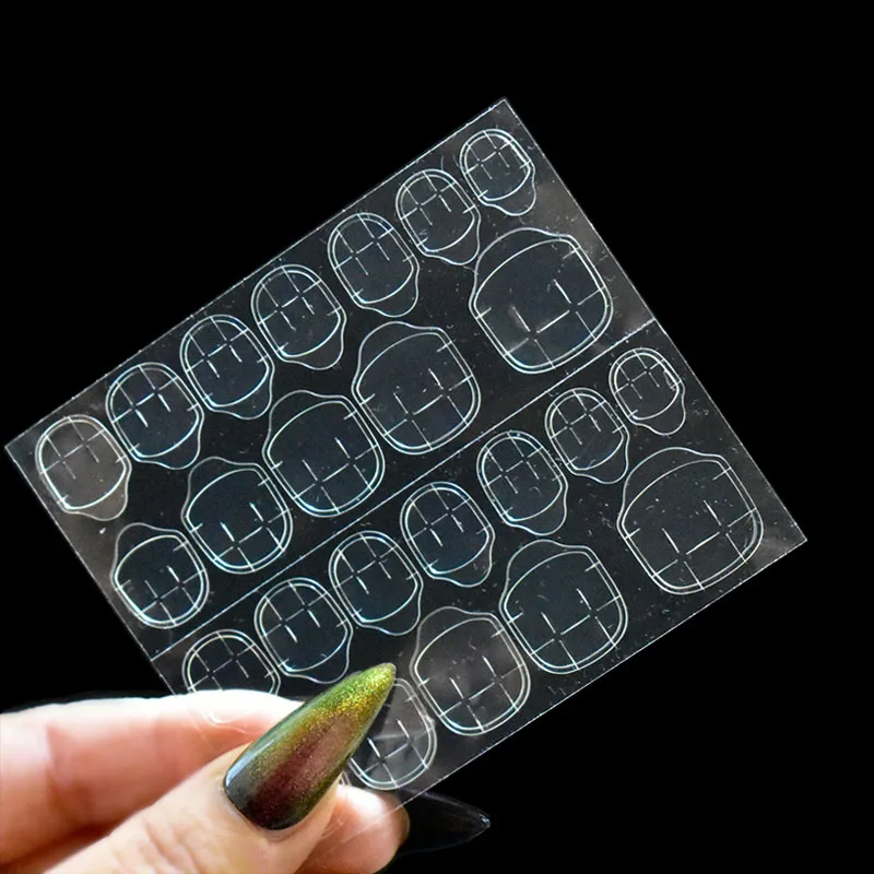 120pcs Double Sided False Nail Art Adhesive Tape Glue Sticker DIY Tips Fake Nail Acrylic Manicure Gel Makeup Tool
