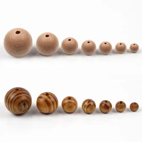 810121416182030mm hot natural wood beads pinebeech round loose beads for diy jewelry making bracelet necklace supplies