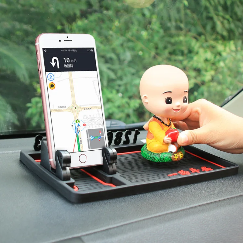 Автомобильный мобильный телефон автомобильный нескользящий коврик панель