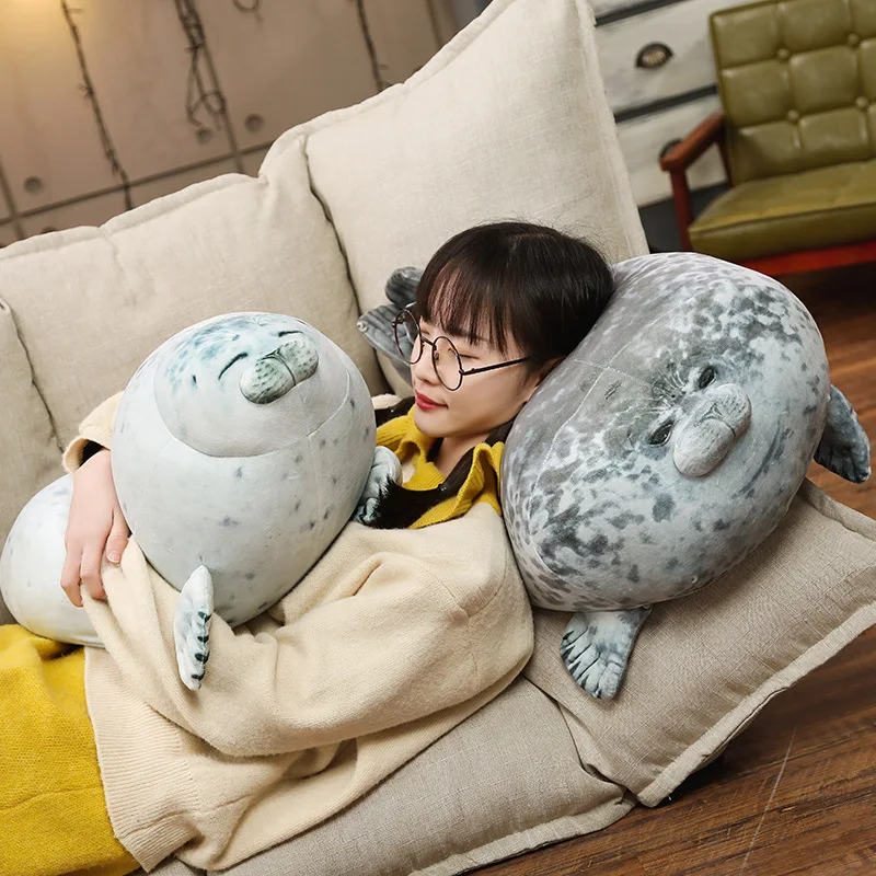 

1pc 30/40/60/80CM Cute Sea Lion Plush Toys Lovely Stuffed Marine Animal Seal 3D Novelty Pillow Children Baby Birthday Present