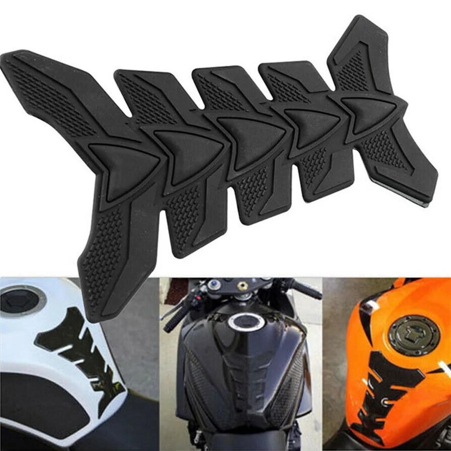 3D Rubber Universal Motorcycle Fuel Gas Tank Pad Protector Decal Sticker Vehicle