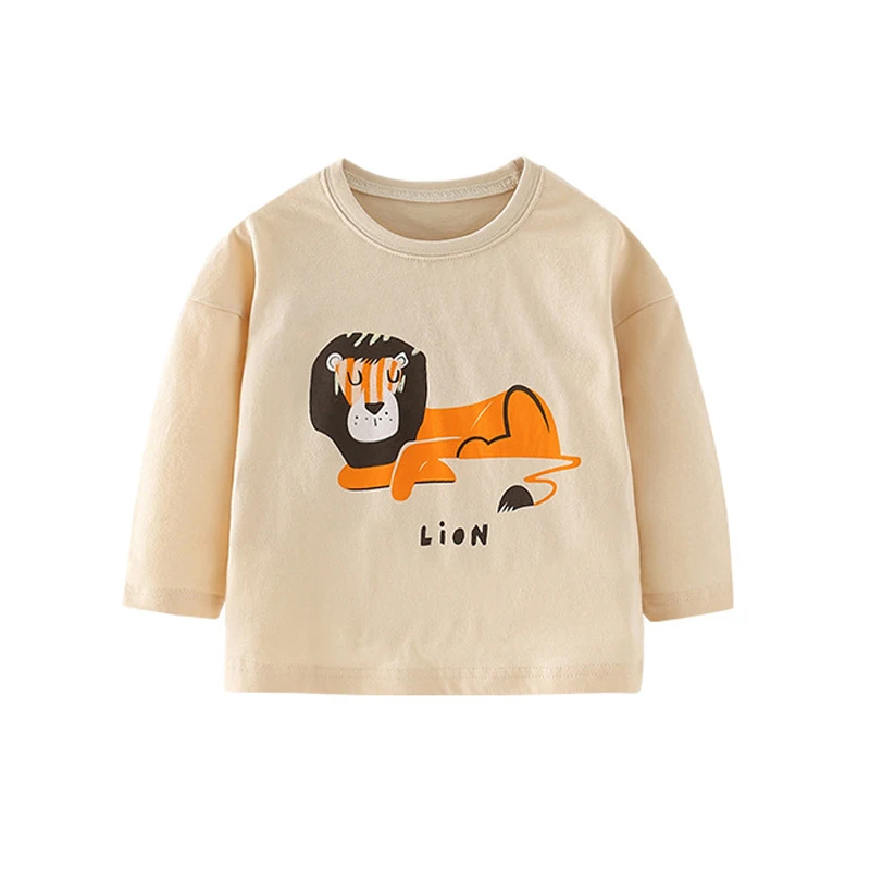 

Хлопковая футболка для мальчиков 2-7 лет, с длинным рукавом и круглым вырезом