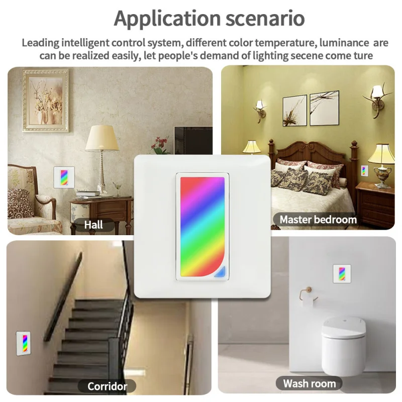 Штепсельная Вилка стандарта ЕС Wifi встроенный Rgb светодиодный сценический умный