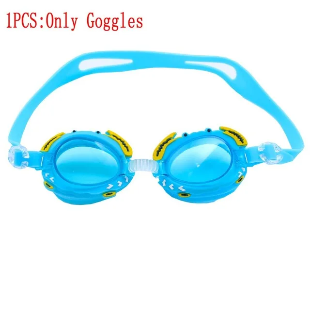 1pcs Only goggles 4 шт. хвост русалки комплект бикини, плавательный костюм для детей с Моноласты обувь для девочек Дети Купальник, хвост русалки костюм для девочек плавание - Цвет: 1pcs Only goggles