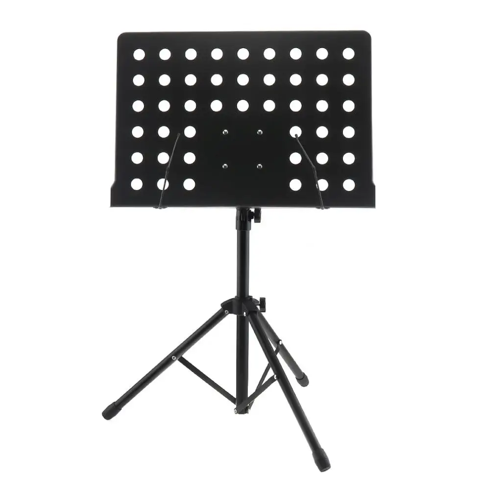 Aluminum Alloy Thickening Folding Music Sheet Stand Music Tripod Holder Height Adjustable enlarge