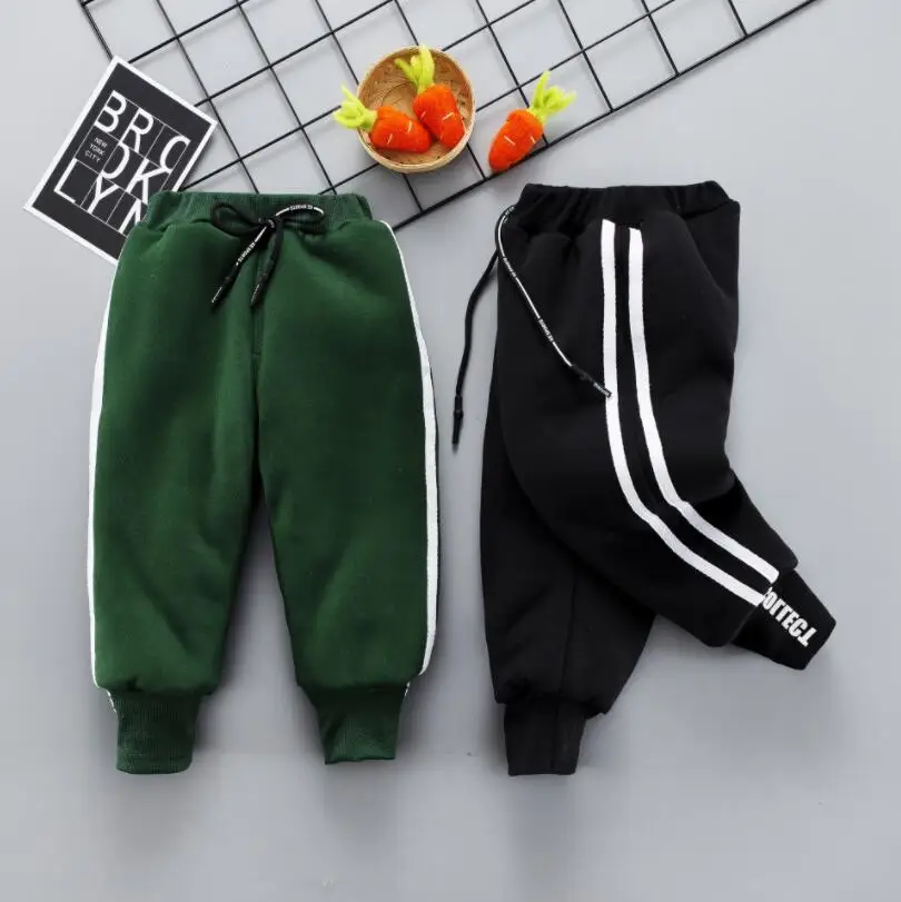 Штаны для маленьких мальчиков Зимние Модные Хлопковые утепленная Вельветовая