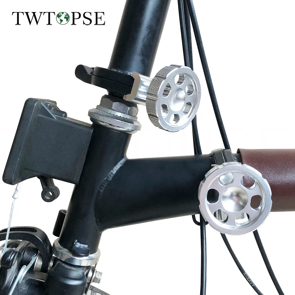 

TWTOPSE 115g Cycling Bike Hinge C Clamp Plate For Brompton 3SIXTY PIKES Folding Bike Bicycle AL7075 Magnetic C Clamp Plate Parts