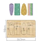 Новинка 2021 г., деревянные Вырубные штампы для волос, женские аксессуары для волос, форма для ножа ручной работы, подходит для большой высекальной машины