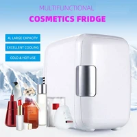 4l mini portable fridge food drinkes cosmetics refrigerator cooler warmer freezer for home car dual use picnic camping travel