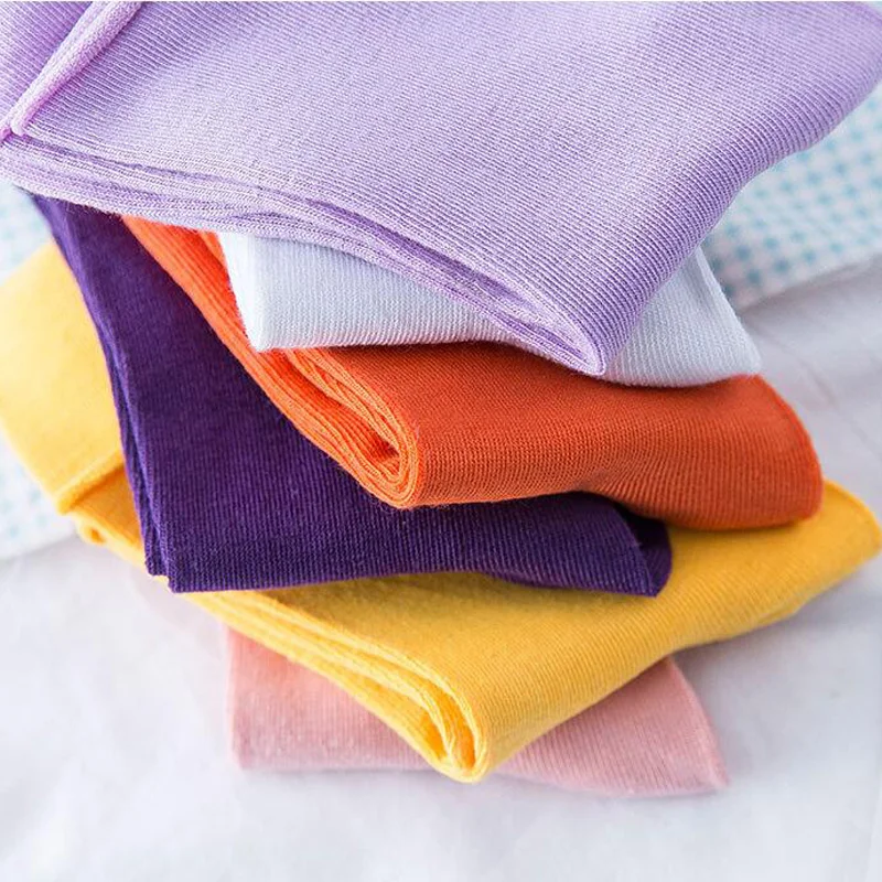 Женские носки Харадзюку 5 пара/лот Модные свободные корейские японские хлопковые