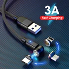 AUFU 3A быстрой зарядки Магнитный зарядный кабель Type C USB кабель для Samsung S10 Xiaomi Redmi мобильный телефон зарядное устройство USB C шнур