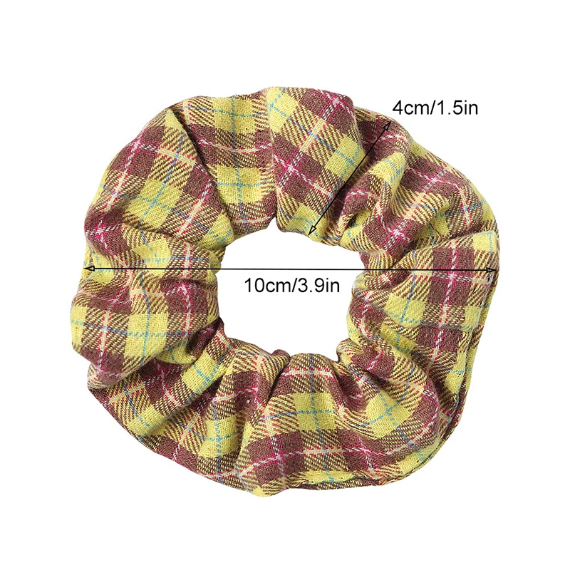 

1PC Fashion Knitted Lattice Scrunchies Women Spring/Autumn Elegant Elastic Hair Bands Hair Rubber Band Soft Hair Accessories Hot
