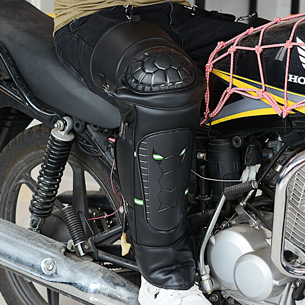 2 шт. водонепроницаемые флисовые наколенники для мотоцикла с отражающей полосой |