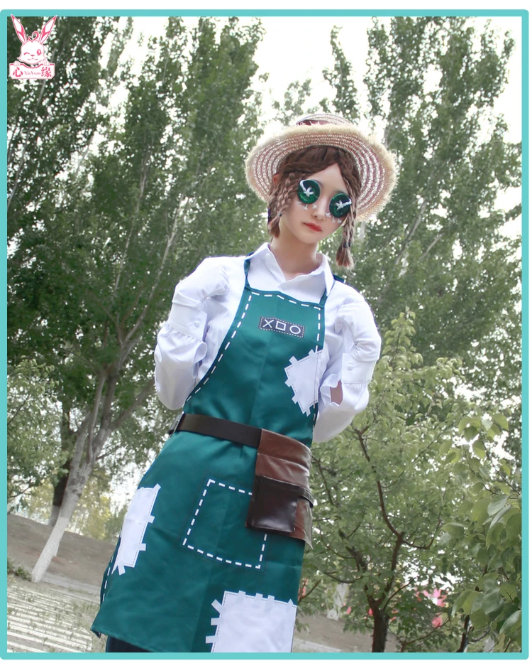 Костюм для косплея унисекс из футболки фартука брюк перчаток шапки и ремня