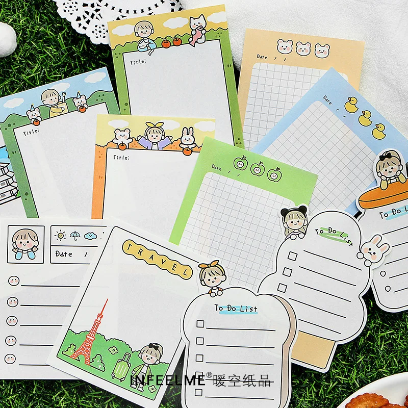 30 листов/лот из блакнота для бумаги заметок на клейкой основе живой весело Бумага
