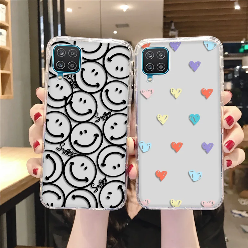 for samsung galaxy a12 case soft silicone phone case for samsung a12 a51 a52 a52s 5g a32 a50 a71 a33 a53 a73 s22 ultra s21 cover free global shipping