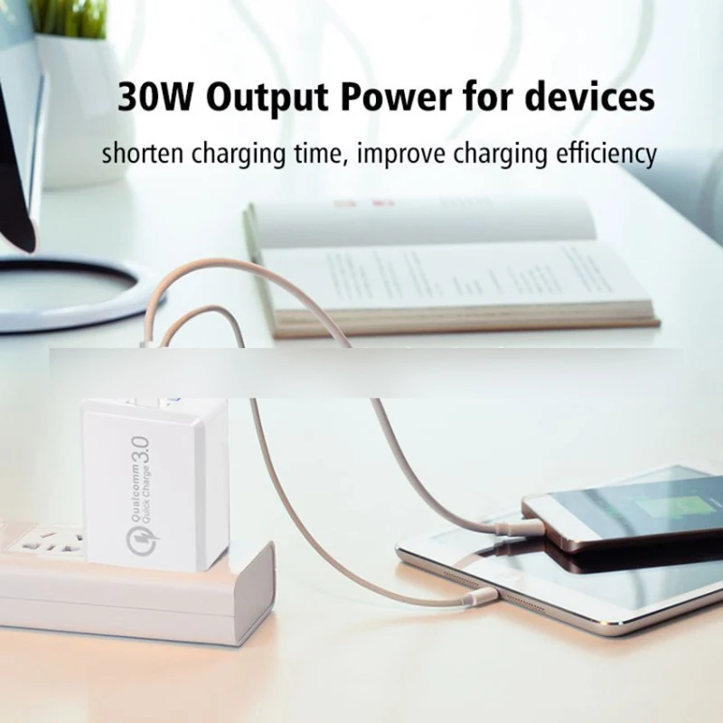 Быстрая зарядка QC3.0 адаптер для смартфона планшета двойной USB быстрая зарядное