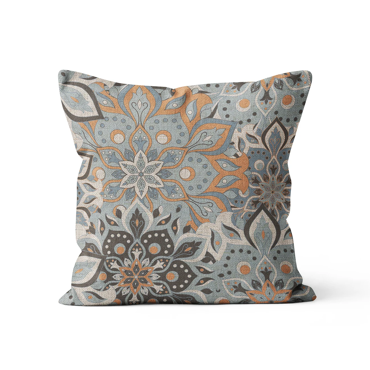 

Чехол для подушки Бохо стиль мандала лен/хлопок