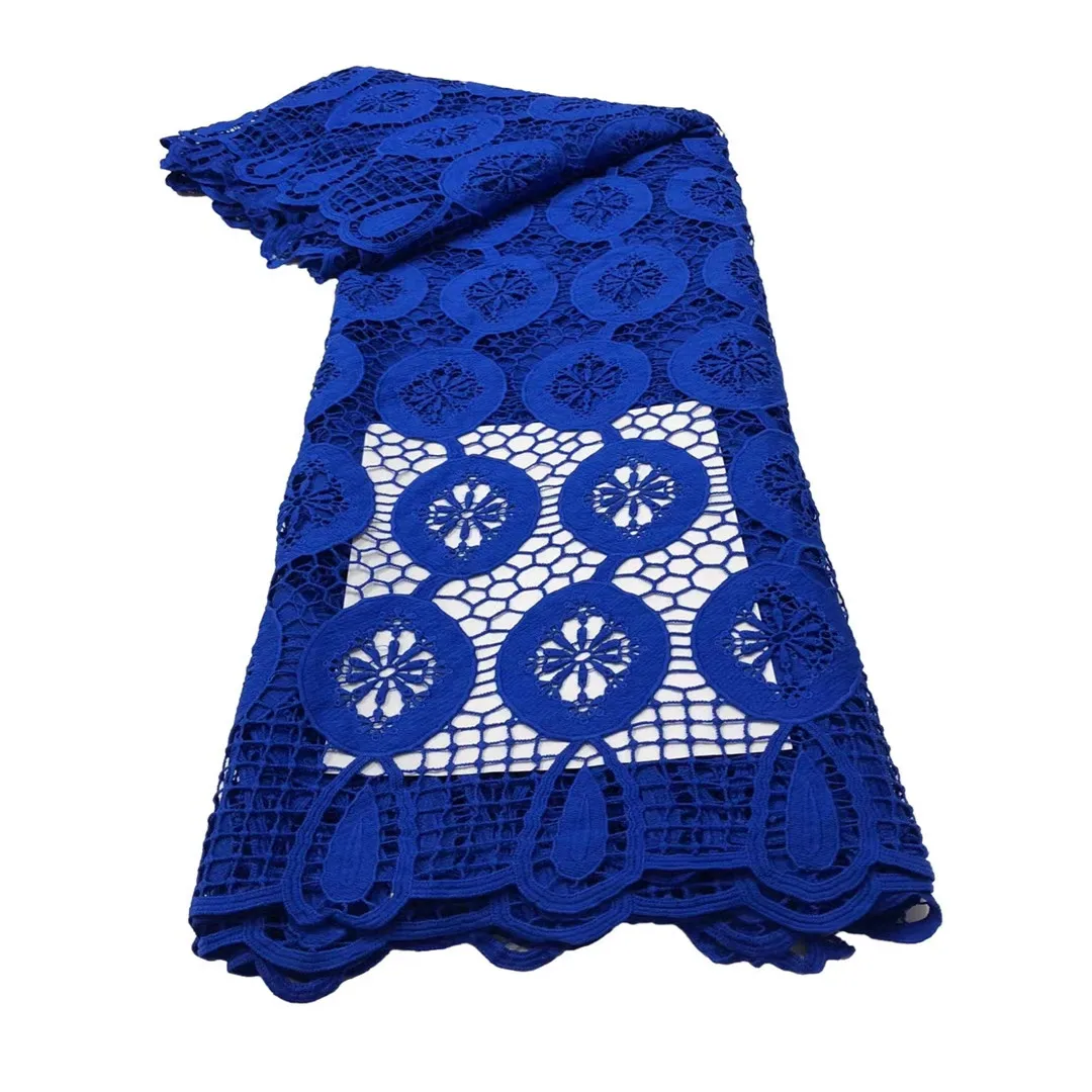 

Guipure Cord Lace African Cord Guipure Lace Fabric 2021 High Quality Water Soluble Lace With Stone For Nigeria Wedding