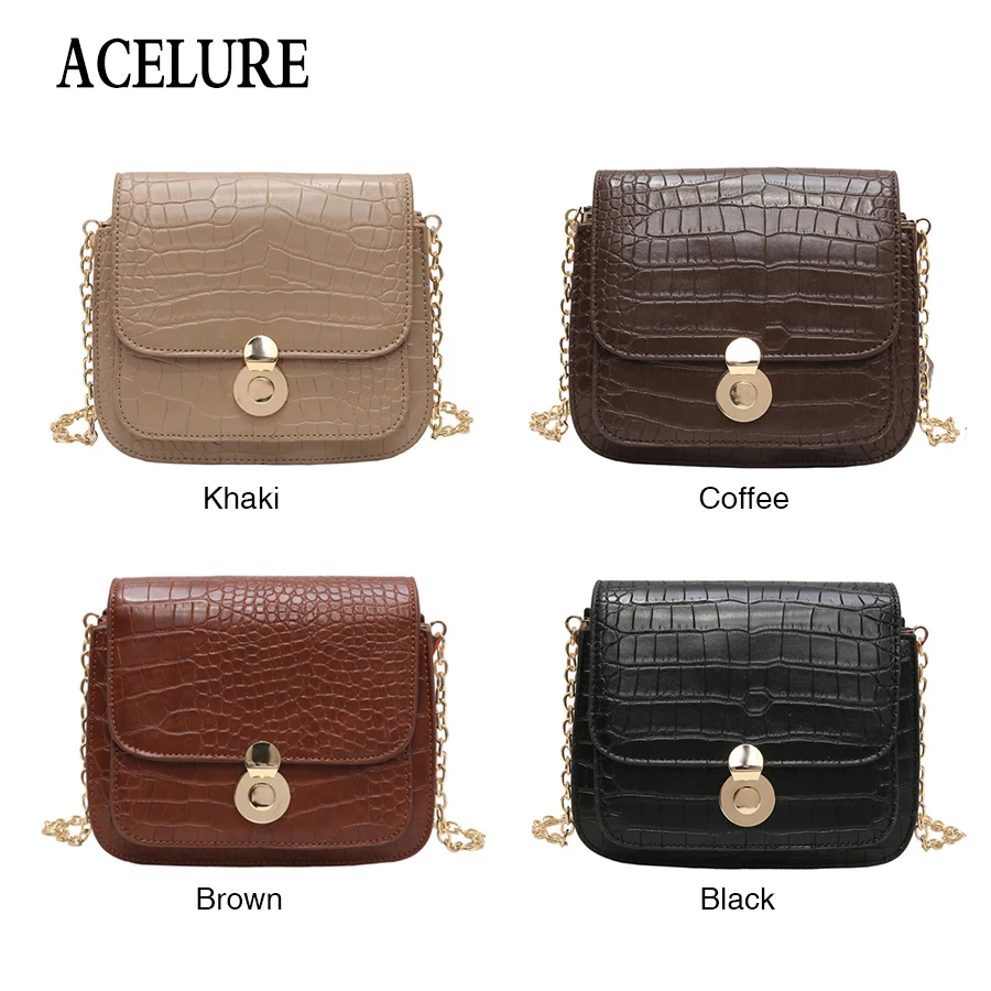 ACELURE Корейская версия небольшой площади женские сумки модные ретро сумка через