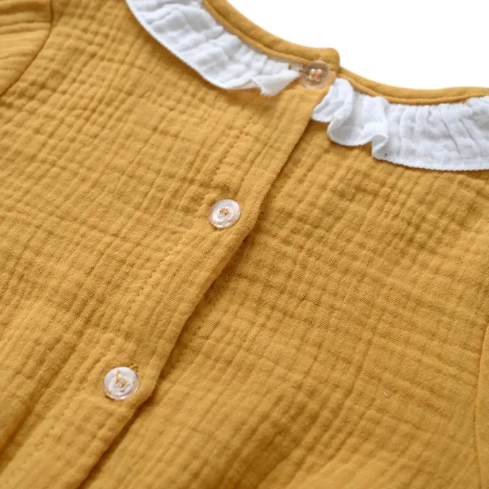 

Autumn Infant Baby Girls Boys Jumpsuit Long Sleeve Solid Print Kids Casual Jumpsuit