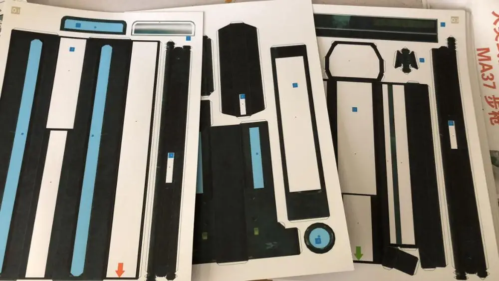 1:1 War Human Ma37 Бумажная модель ружья сделай сам не может быть запущена бумажная