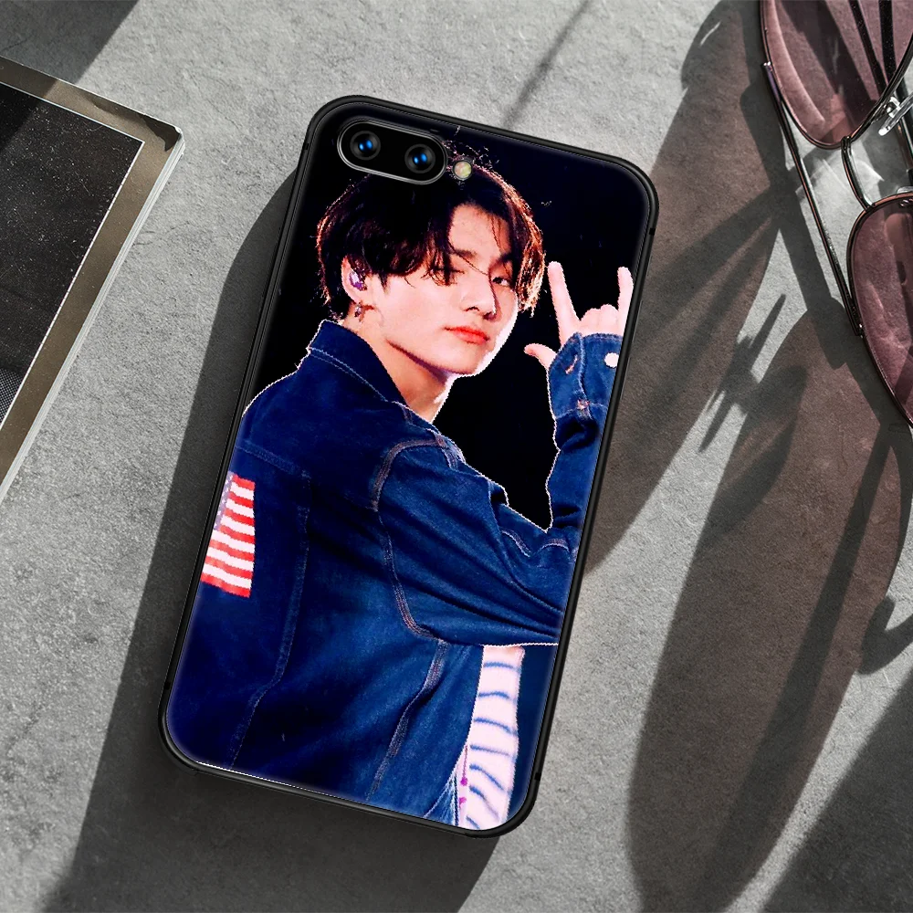 

Bangtan Boys Jeon Jung Kook Phone Case Cover Hull For HUAWEI honor 7a 8 8s 8a 8x 9 9x 10 20 i Lite Pro black Bumper Luxury Funda