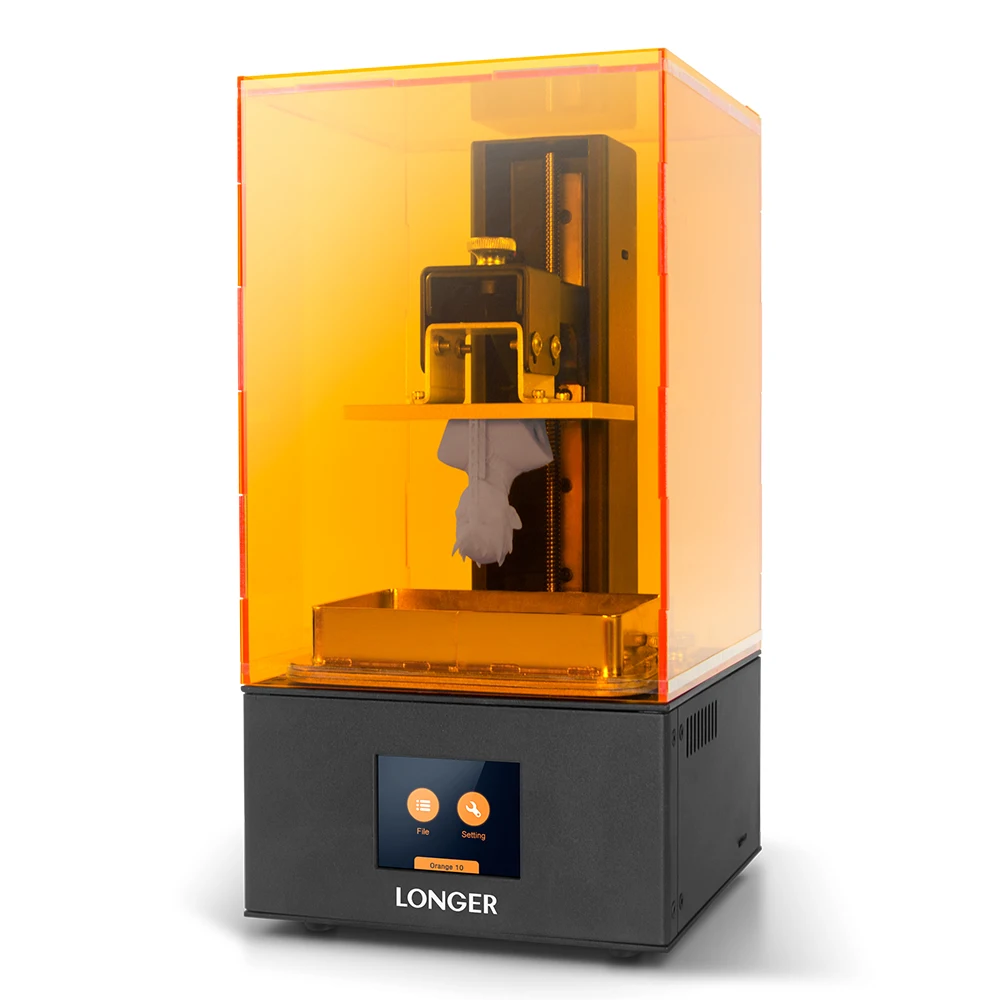 Orange10 405nm lcd УФ-полимерный 3d принтер 98 мм* 55 мм* 140 мм размер печати Поддержка офлайн печати с 2,8 дюймовым сенсорным экраном