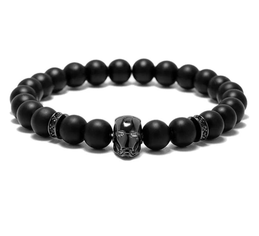Железный человек браслет - Окраска металла: Matte-Black