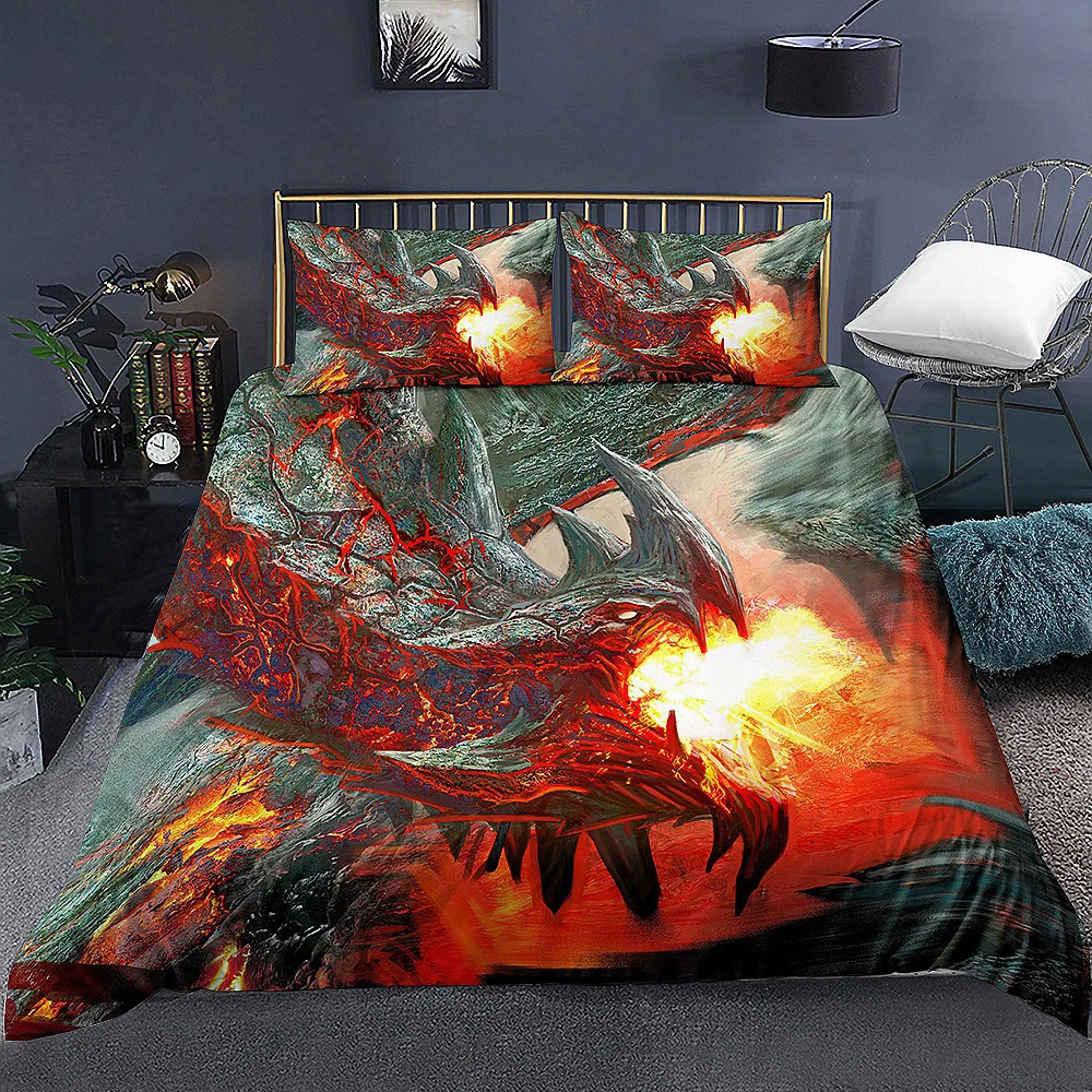 

3D Printing Bedding Set Duvet Cover Set Bed Linens Bedclothes Home Textile Twin Full Queen King Size Nordic Bed Cover For Kids