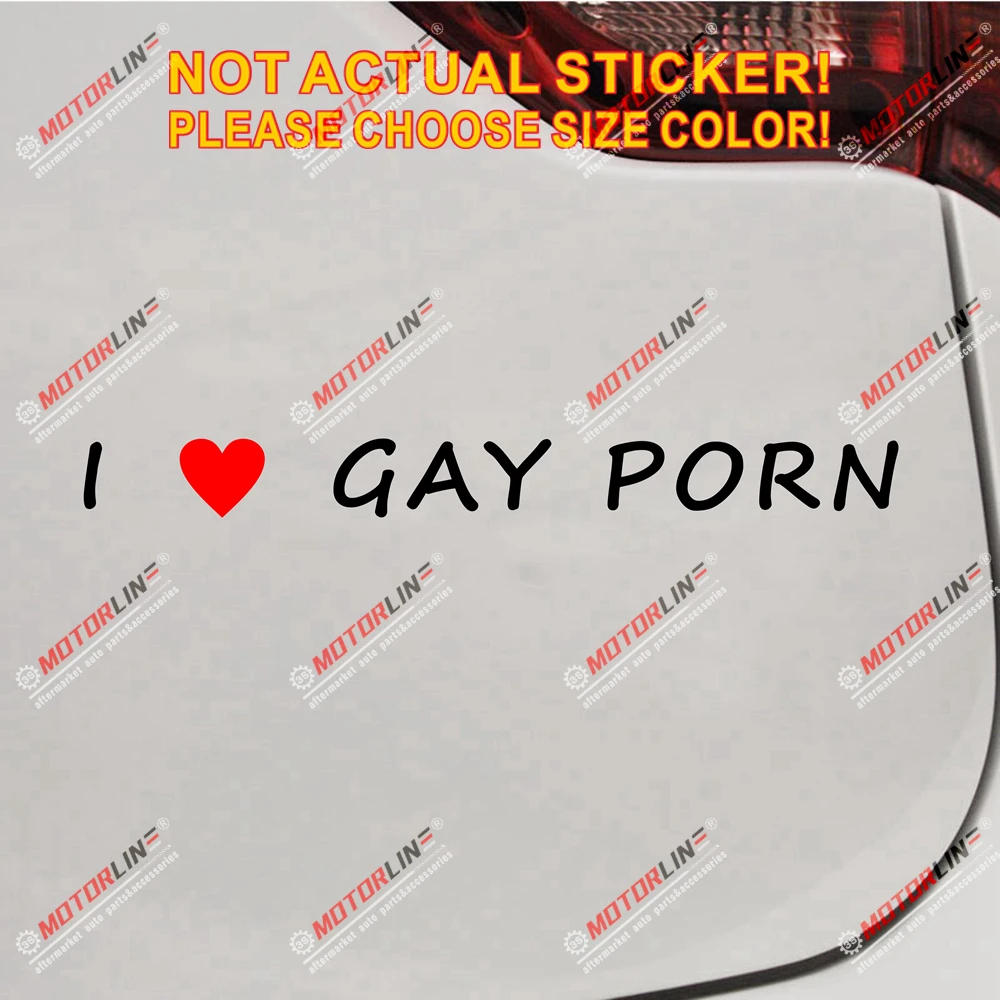 Порно с надписями Виниловая наклейка с надписью «I LOVE GAY порно-машина», Забавный выбор Размера | AliExpress