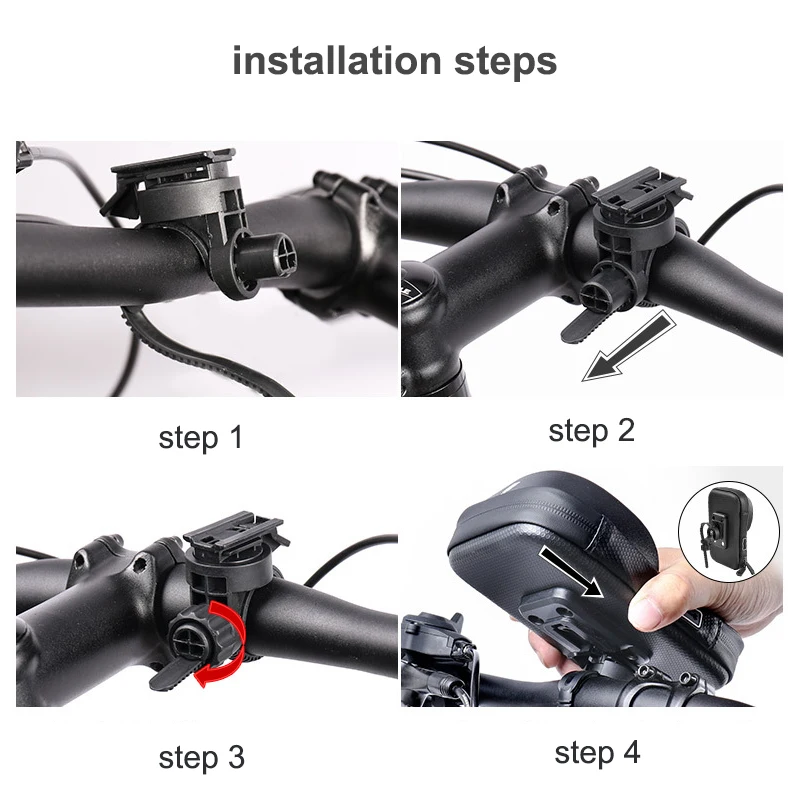 

Bike Phone Holder Waterproof EVA MTB Front Beam Bracket Bag Outdoor Riding Navigation Trailer Saddle Bag Bicycle Accessories