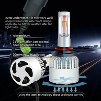 2pcs h1 led car headlight h4 highlow beam led bulbs cob chips h7 h11 h13 h1 9005 9006 led fog light 6500k 72w 8000lm