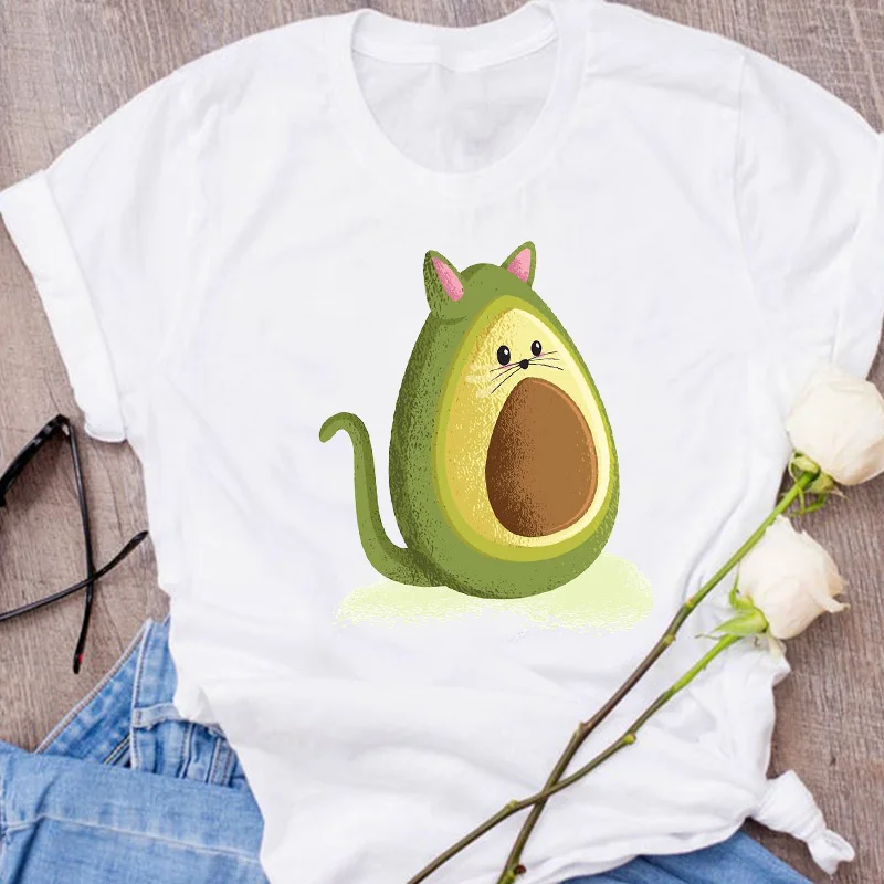 Женская графическая одежда с изображением животных авокадо забавная 90s женские