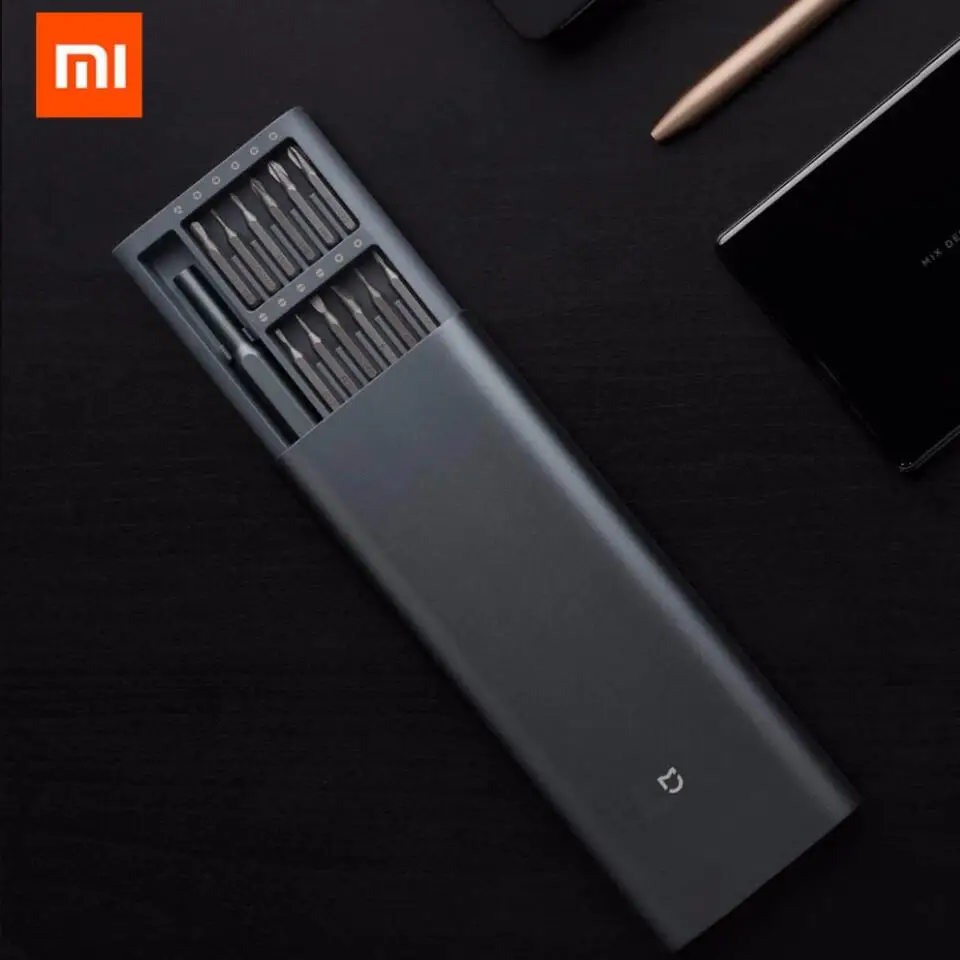 Xiaomi Mijia Daily Use Screwdriver Kit 24 Precision Magnetic Bits Alluminum Box Screw Driver xiaomi smart Mi home | Электроника