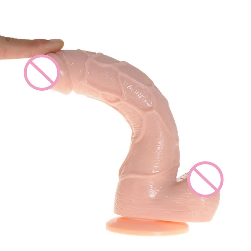 Водонепроницаемый реалистичный фаллоимитатор для точки G большой всасывание