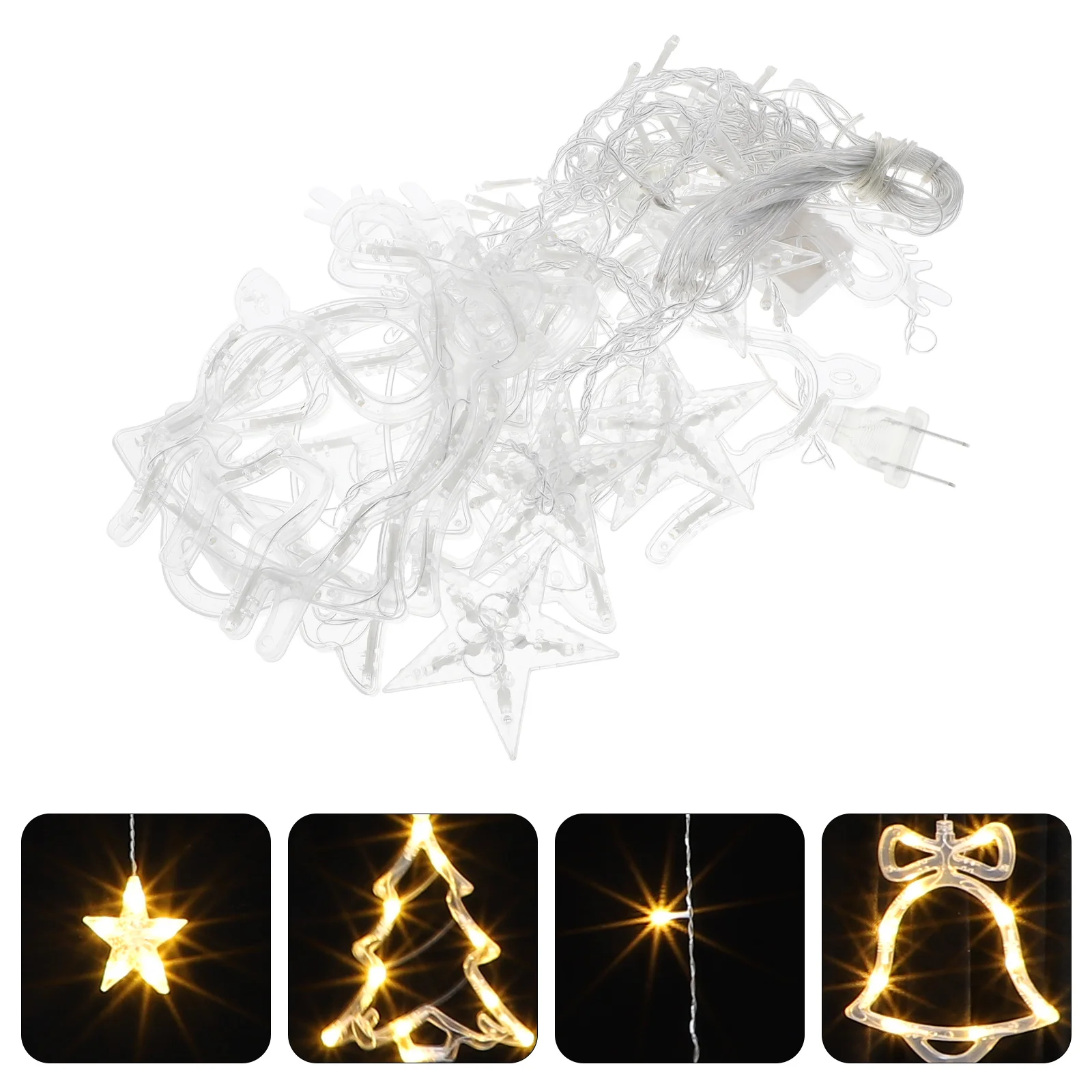 

1Set Practical Curtain Lamp Festival Light Decor Curtain Light Pendant for Xmas