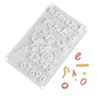 3D иврит буквы арабские цифры Сделай Сам силиконовая форма для шоколада Бисквит Инструменты для украшения выпечки, торта Формы для выпечки домашний Cocina