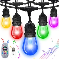 ip65 5m 10m rgb string lights connectable commercial grade led party lights for patio garden holiday christmas wedding garland