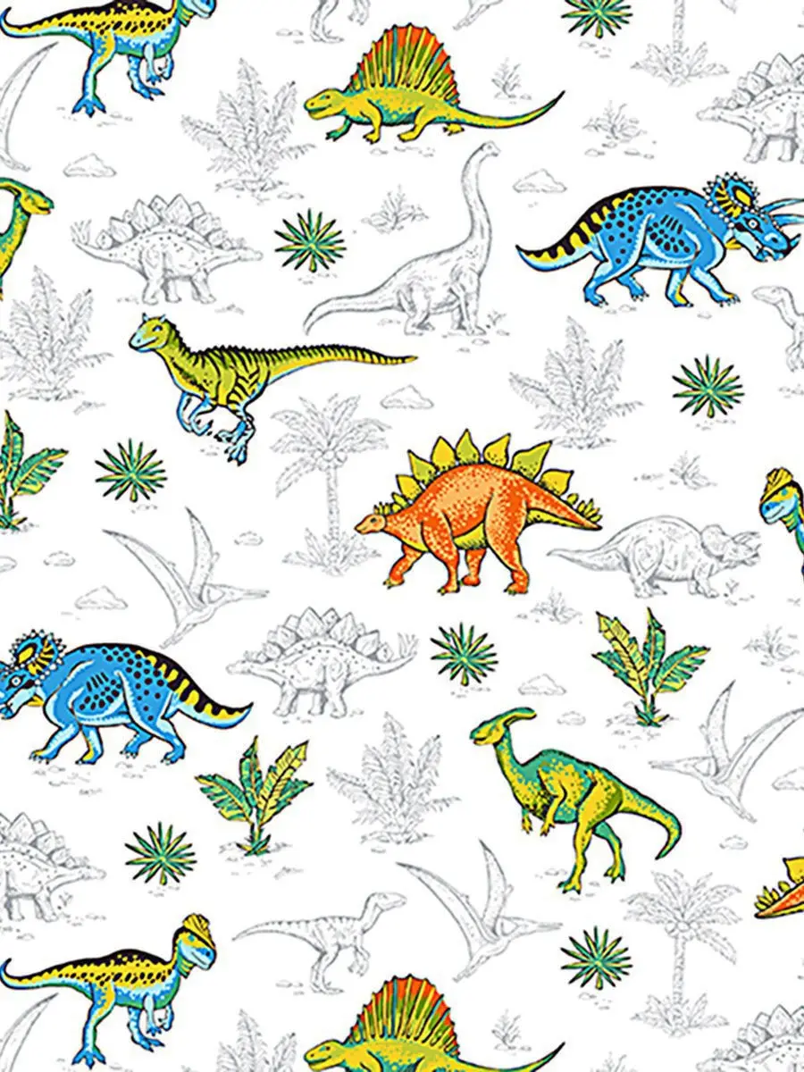 Bed sheet fairy tale &quotdinosaurs&quot 150 х215 cm 200 240 home textiles bed linen | Дом и сад