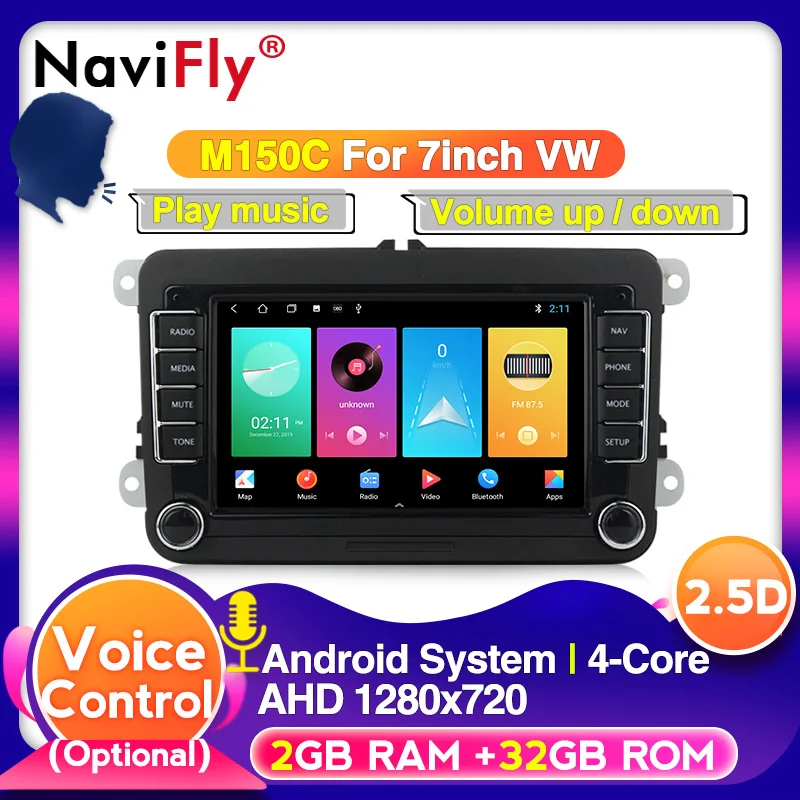 NaviFly 8-ядерный 4 Гб ОЗУ 64 ПЗУ для VW/Volkswagen/Golf/Polo/Tiguan/Passat/b7/b6/SEAT/leon/Skoda/Octavia радио GPS WIFI