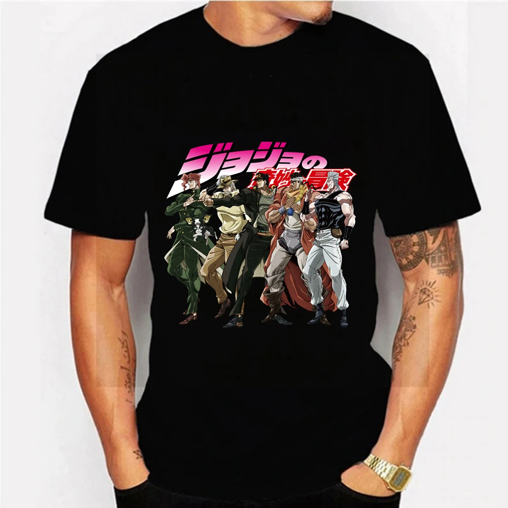 JoJo Необычные Приключения смешные футболки мужские и женские Японские Аниме