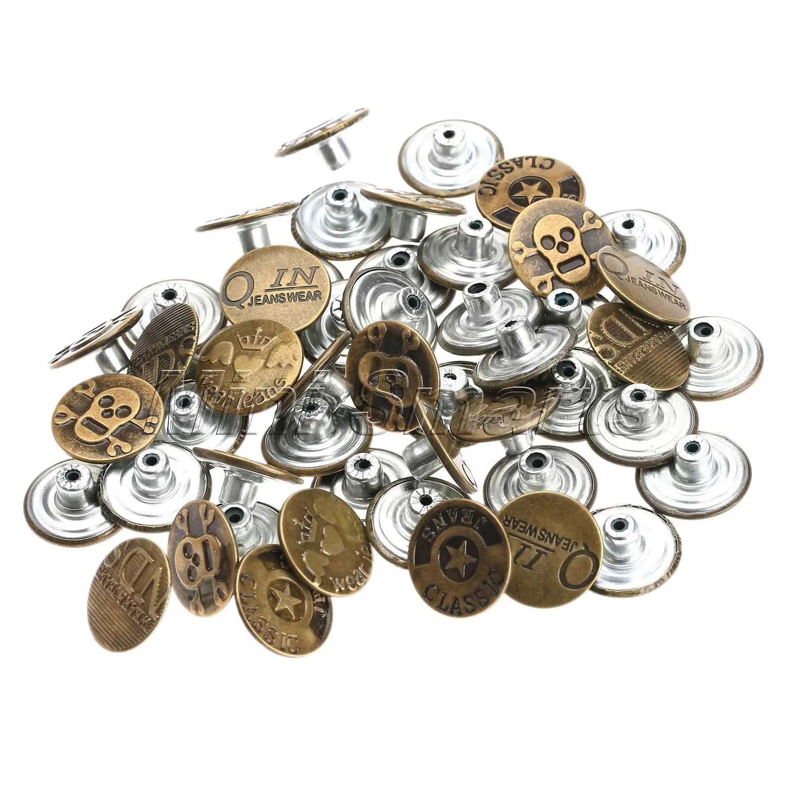 50 шт. Женская винтажная кожаная сумка украшения для одежды сумки 20x8 мм|metal jeans