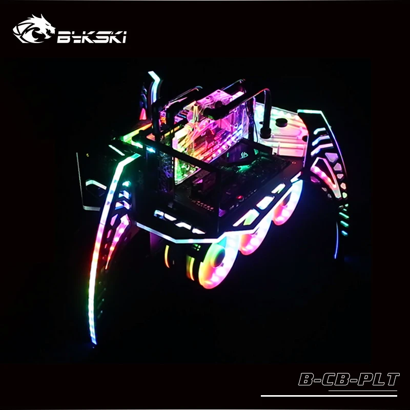Bykski B-CB-PLT Computer case Spider Mines shape for water cooler Building E-sports MOD chassis Viper navigator series | Компьютеры и