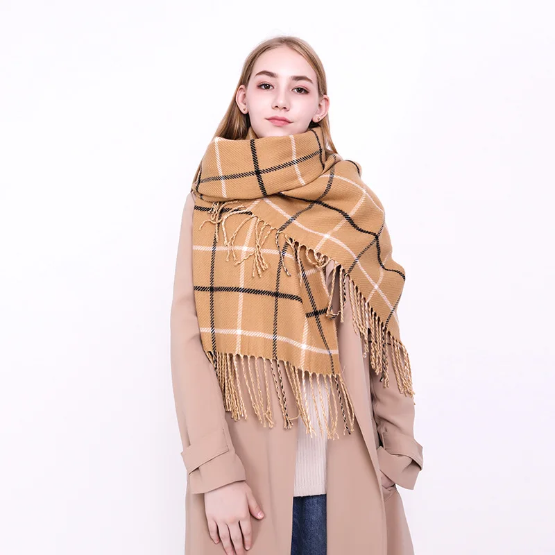 Новый модный кашемировый-как плед шарф для трансграничной осенние и зимние