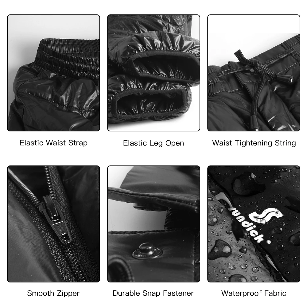 Зимние теплые белые штаны с гусиным пухом водонепроницаемые пуховые брюки для